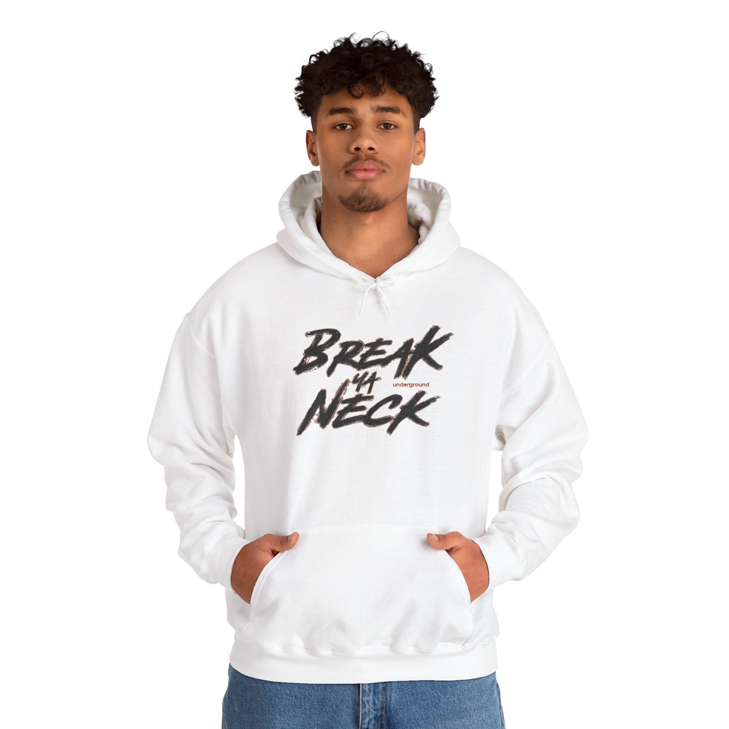 Break My Neck Hoodie — Bold Script Graphic Pullover
