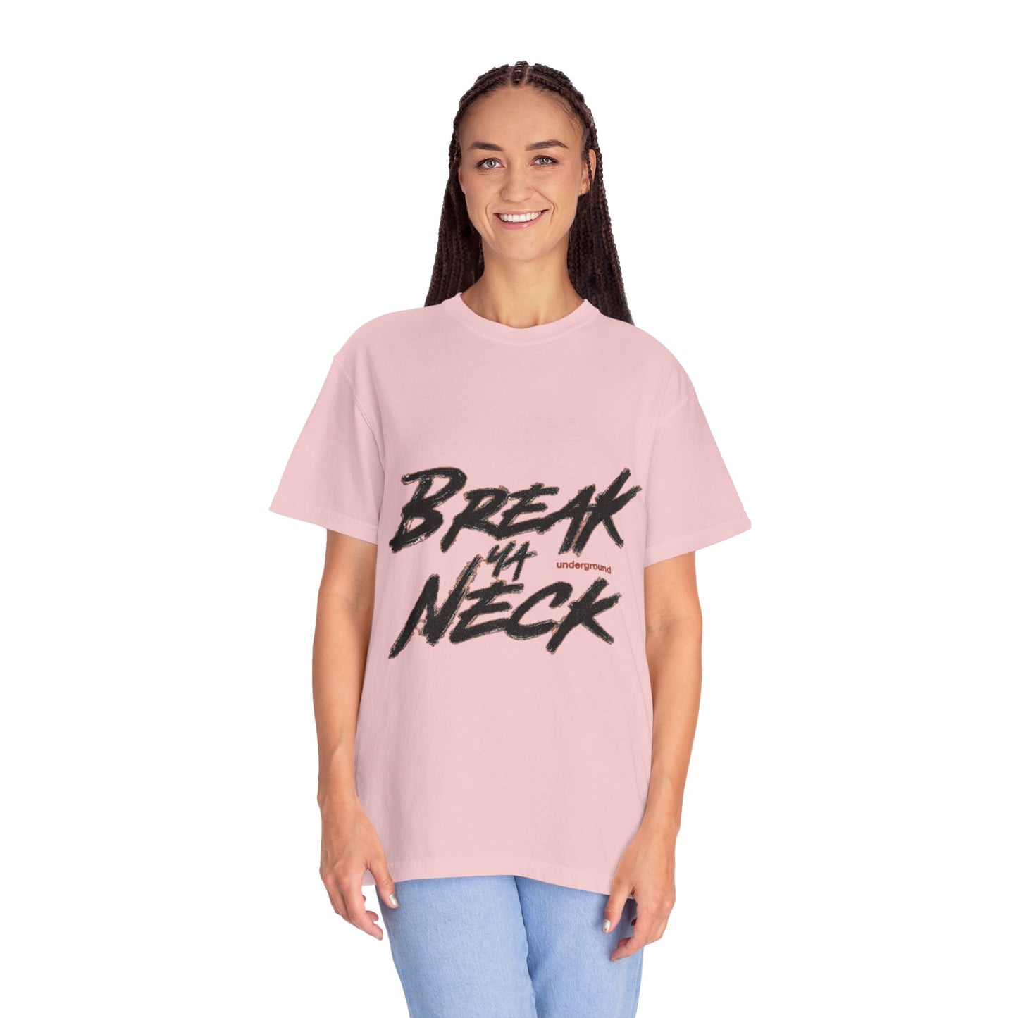 Break My Neck T-Shirt — Bold Script Graphic Tee
