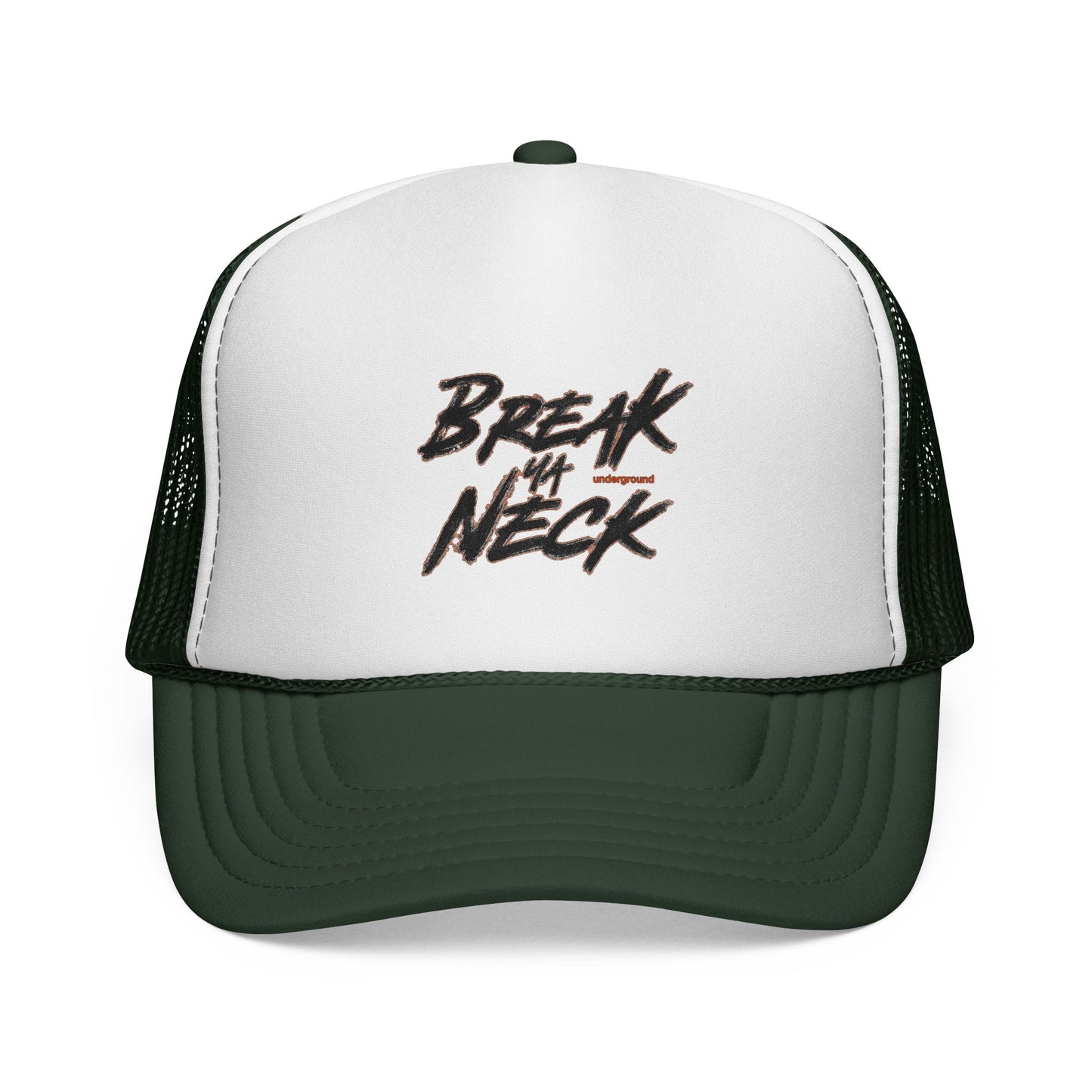 Break My Neck Trucker Cap — Vintage Skate/Streetwear Mesh Hat