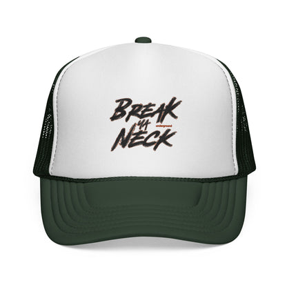 Break My Neck Trucker Cap — Vintage Skate/Streetwear Mesh Hat