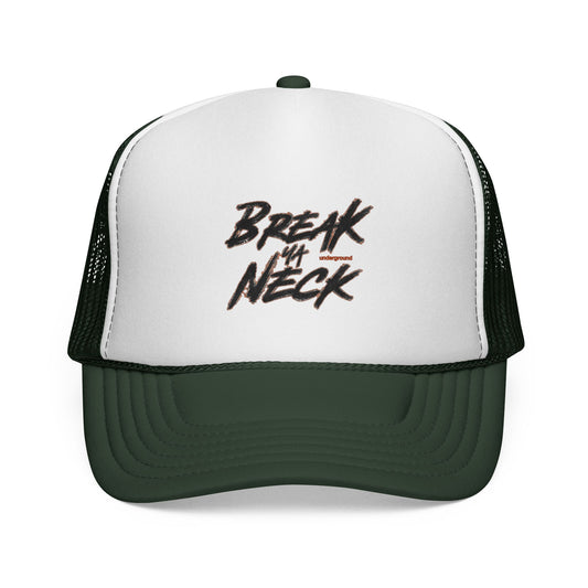 Break My Neck Trucker Cap — Vintage Skate/Streetwear Mesh Hat
