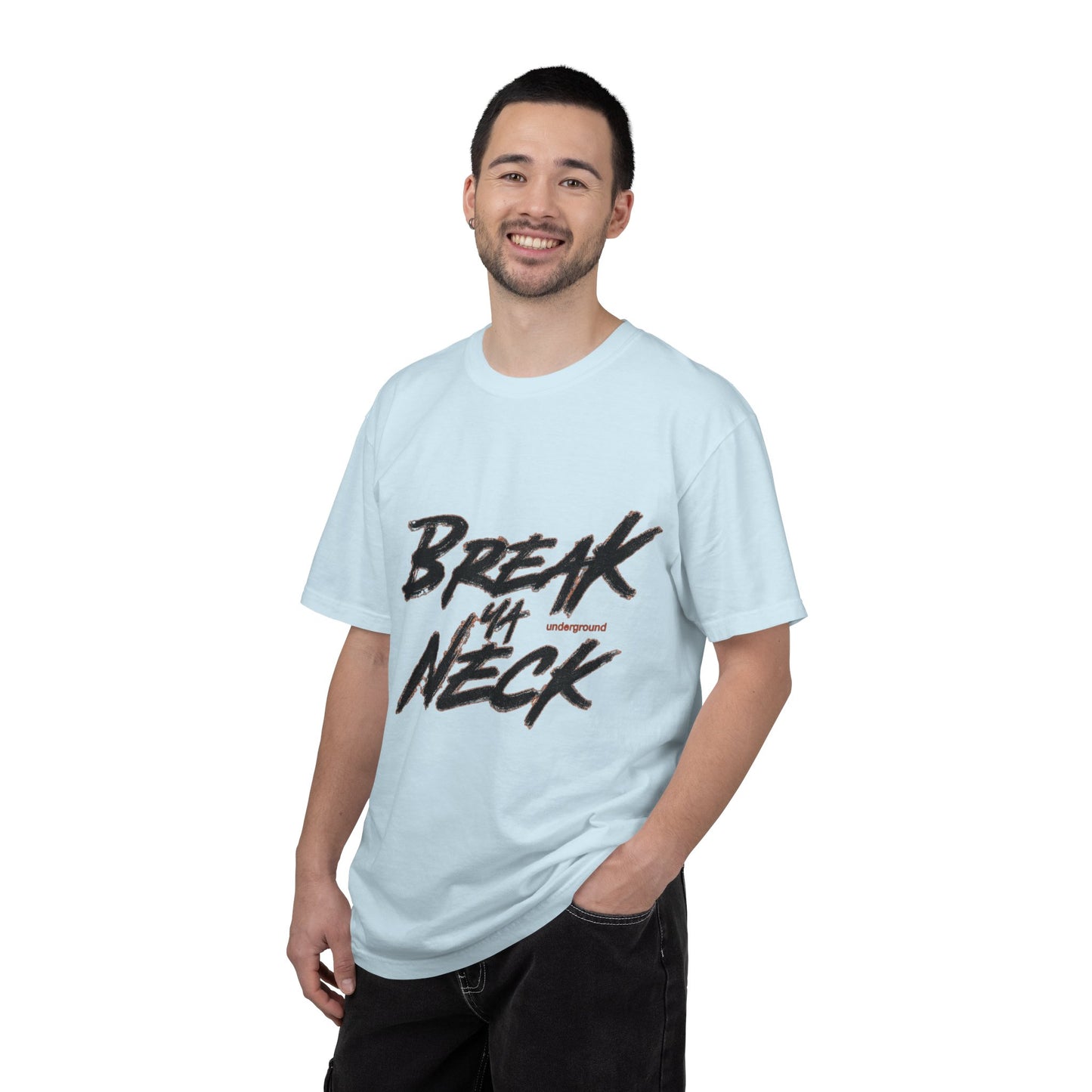 Break My Neck T-Shirt — Bold Script Graphic Tee