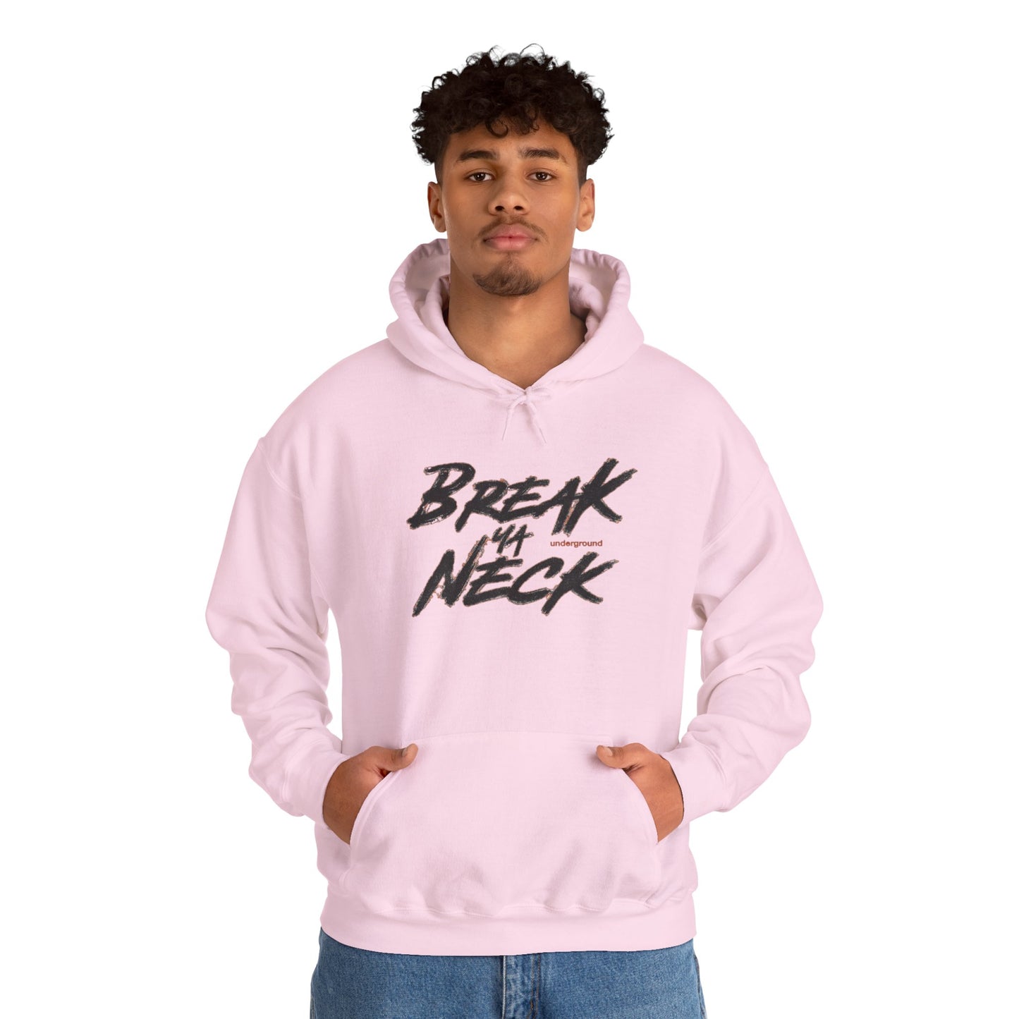 Break My Neck Hoodie — Bold Graphic Pink Streetwear Pullover