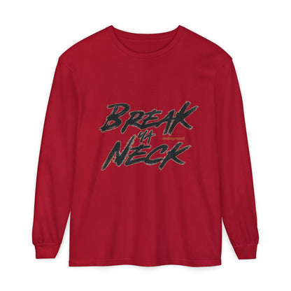 Break My Neck Long Sleeve Tee — Edgy Skate/Punk Graphic Shirt