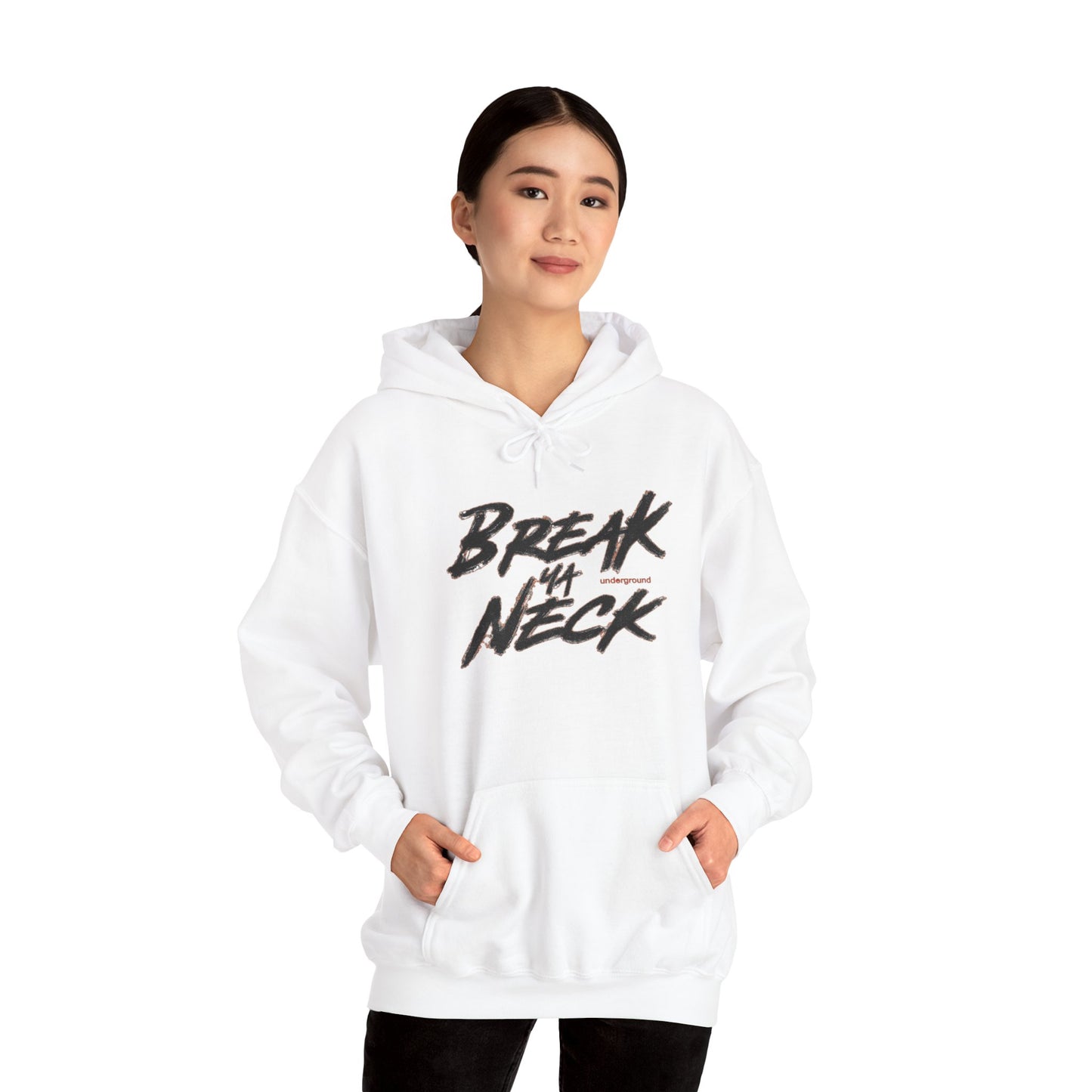 Break My Neck Hoodie — Bold Script Graphic Pullover